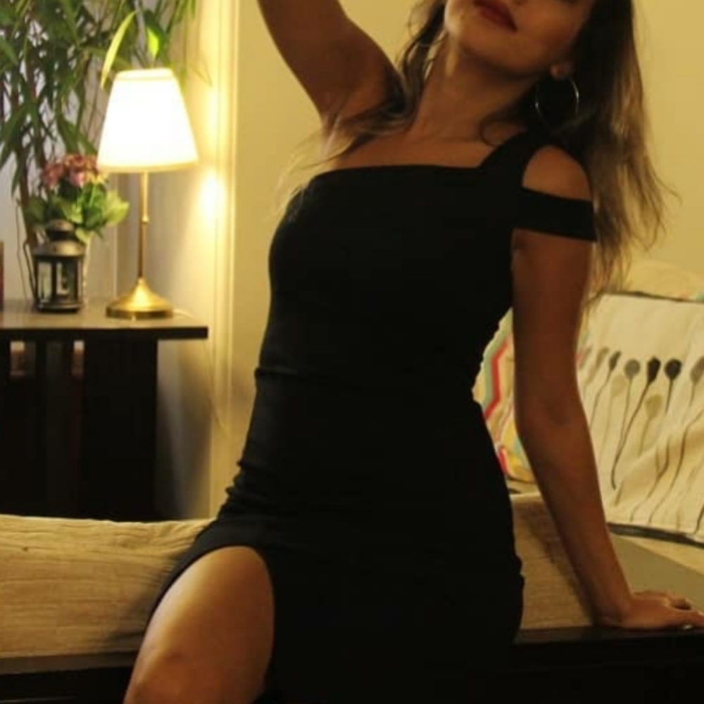 Cute black mini dress